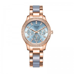 Alexandre Christie AC 2A32 Rosegold Light Blue BFBRGDG